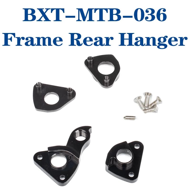 BXT-MTB-036 Telaio Gancio posteriore Telaio in lega di alluminio ad alta resistenza Gancio posteriore Telaio perno passante 142x12 Deragliatore posteriore Gancio di coda