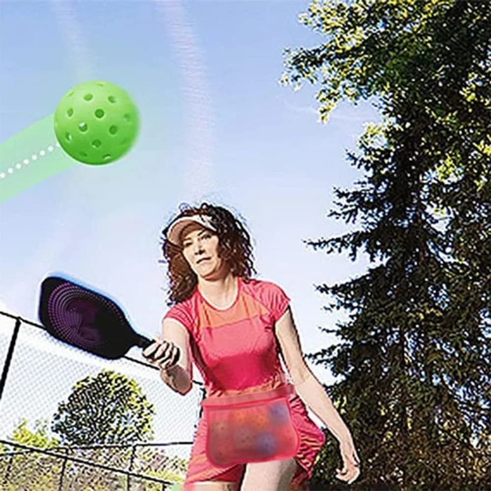 High Elasticity Tennis Ball Holder Bag Adjustable Band Mesh Material Mesh Ball Fanny Pack Breathable Elastic Fabric
