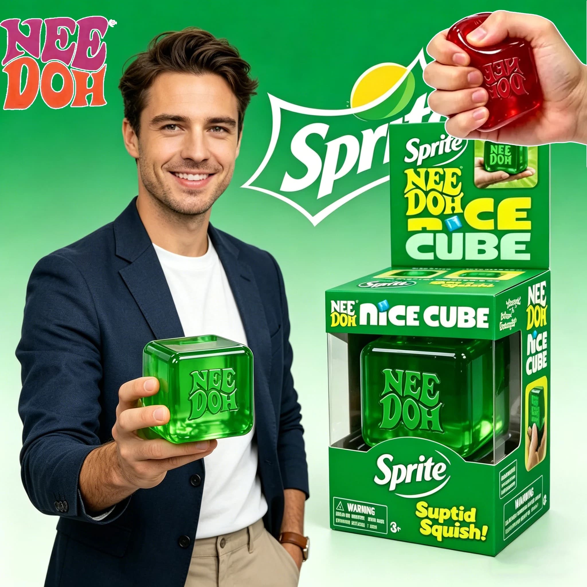 Giocattolo Squishy a Lenta Risposta Needoh, Stile Coniglio | Giocattolo Antistress per Adulti e Bambini, Allevia Stress e Ansia