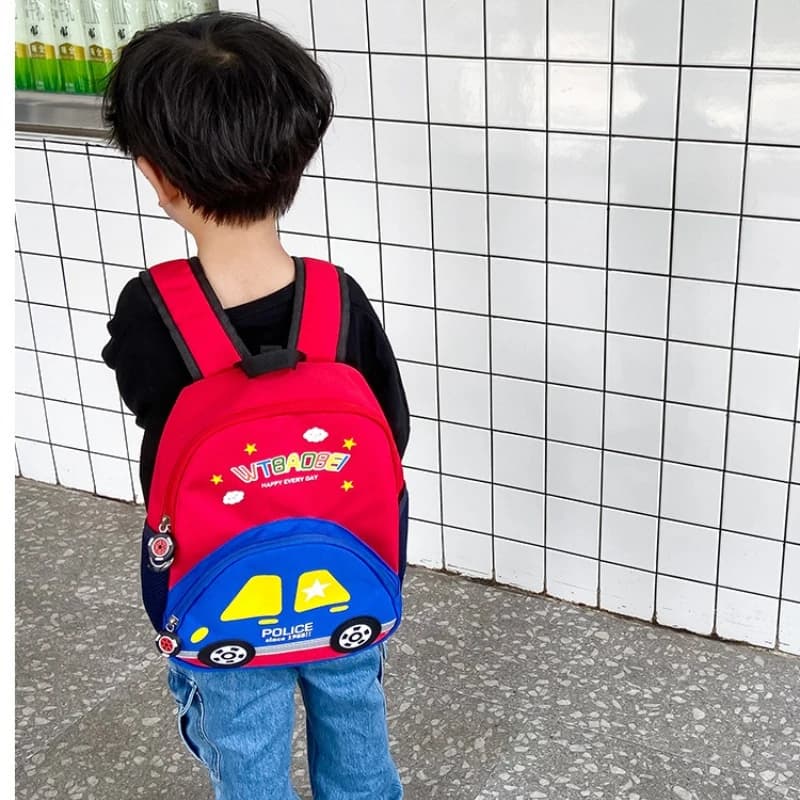 Cute Children School Bags 3D Cartoon Car Backpack Girls Boys Kindergarten Schoolbags for Kids 0-3 and 4-6 Years Old