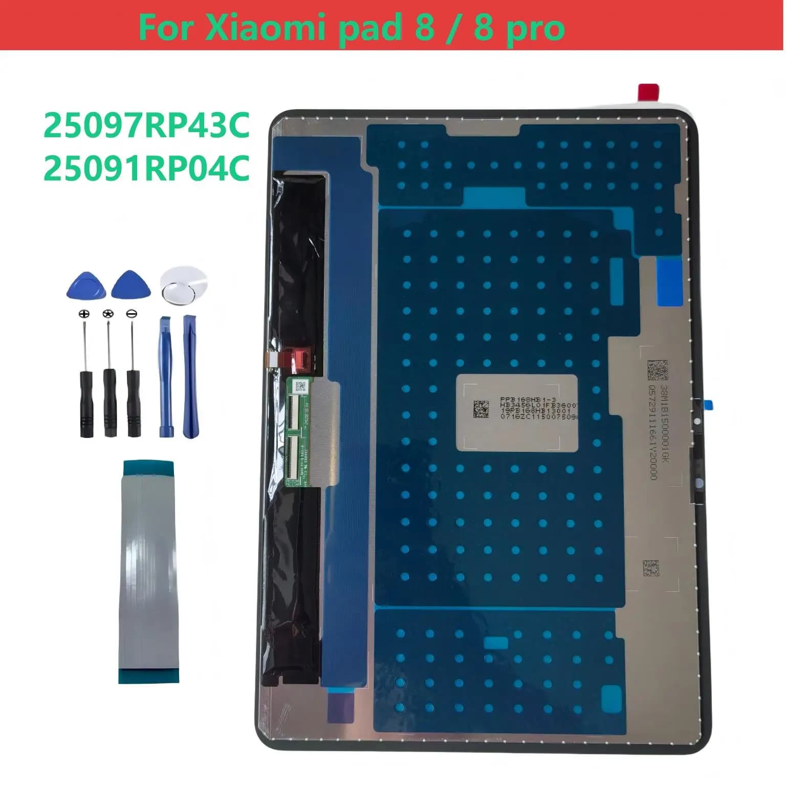 Display LCD e Touch Screen Digitizer in Vetro per Xiaomi Pad 8 8 Pro (25097RP43C, 25091RP04C) - Ricambi per Riparazione