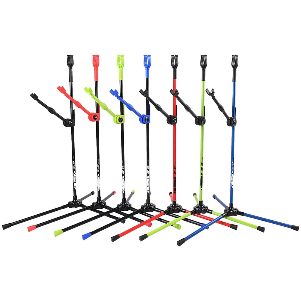 Supporto Pieghevole per Arco Ricurvo e Longbow - Porta Arco per Tiro con l'Arco, Soluzione Portatile per Caccia e Sessioni di Tiro