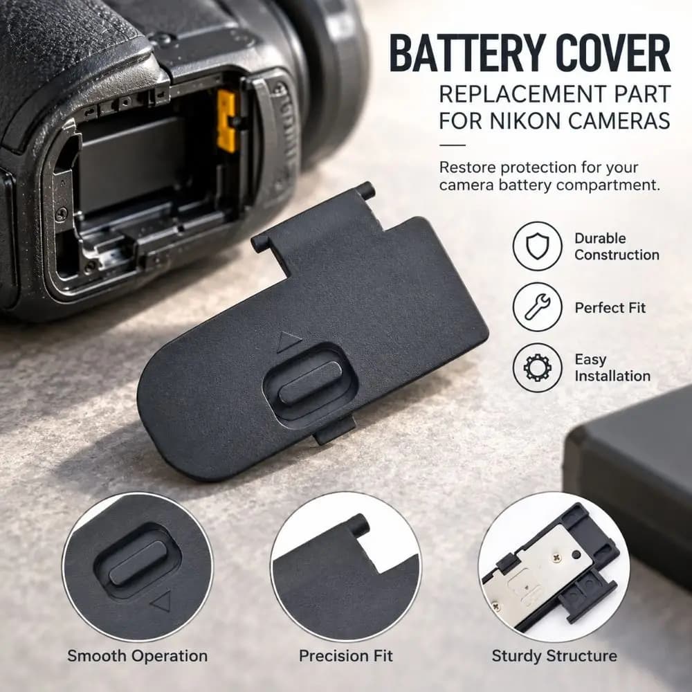 Replacement Parts Camera Battery Lid Repairing OEM Standard Repair Battery Cover DIY Battery Door Cover for Nikon DSLR Camera