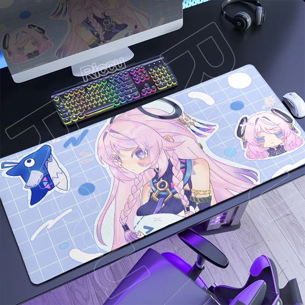 Nuovo Tappetino per Mouse da Gaming Genshin Citlali, Tappetino Anime con Stampa HD, Tappetini da Scrivania in Gomma XL XXL
