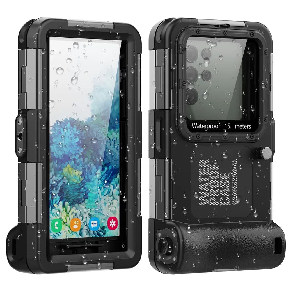 Update professional waterproof case for Samsung S25 Ultra Google 10 9 8 Vivo X200Pro with Nuoto Snorkeling Surf Cord