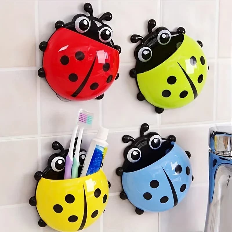 Portaspazzolino Seven Star Ladybug per riporre graziose ventose