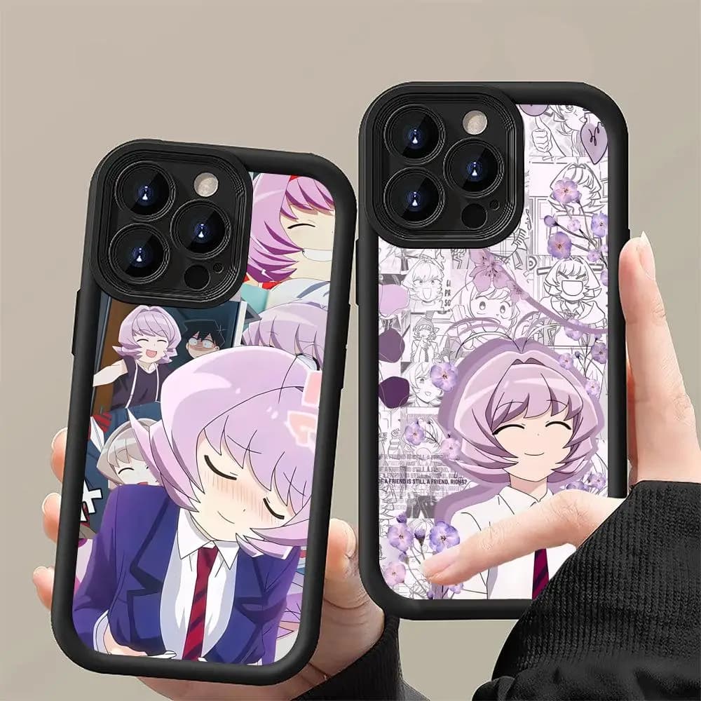 Cover per iPhone 17 16 15 14 13 12 11 Air Pro Max Plus in TPU morbido antiurto, con design Anime Najimi Osana, colore nero