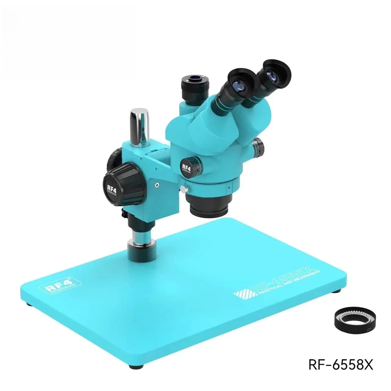 Microscopio trinoculare elettronico 4 -6558X per strumento di saldatura per saldatura PCB telefono con supporto di manutenzione in lega