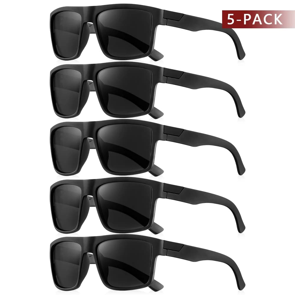 CRIXALIS 5Pcs Sports Sunglasses For Men And Women Climbing Hiking Golf Sun Glasses To Choice For Gifts Anti-reflective UV400