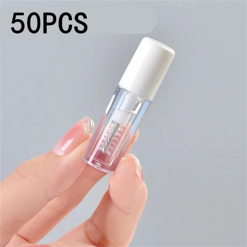 Mascara Impermeabile 1.5ML per Ciglia, Gel per Extension Ciglia con Pennello Appuntito, Gel Modellante per Trucco Occhi 1/5/10/20/50 Pezzi