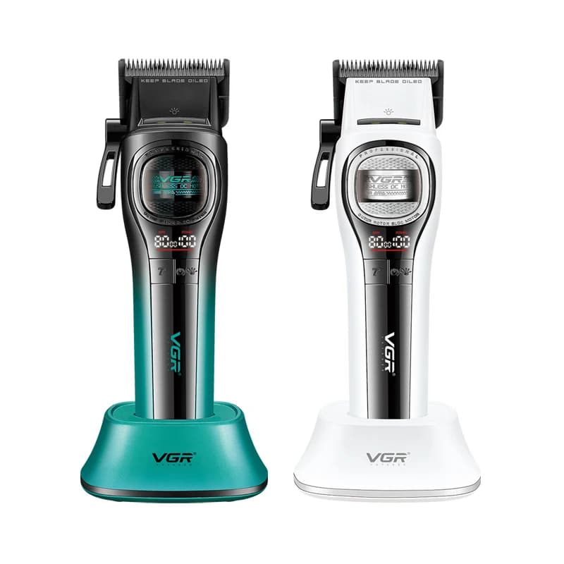 VGR V-888C High end Electric Hair Clipper 8000 RPM Professional Grade Men's Hair Trimmer High end with Base Hair Clipper Electri