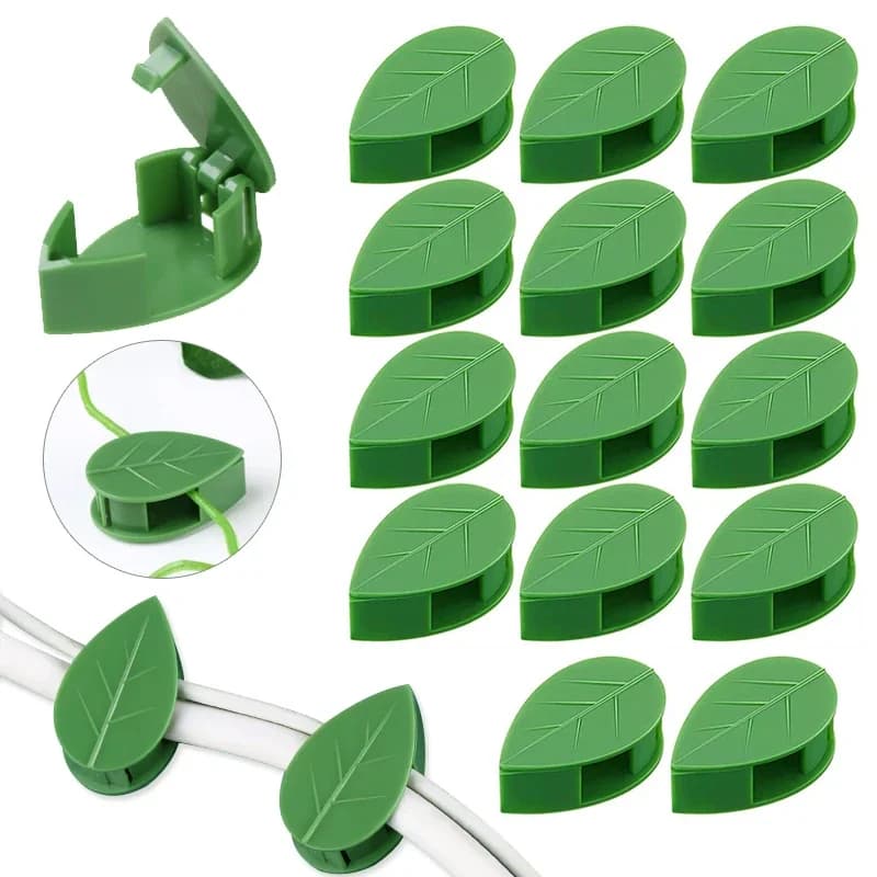 1-50 pieces wall climbing device for plants invisible bracket for screw fixed buckle clip for leaves traction rack garden supplies