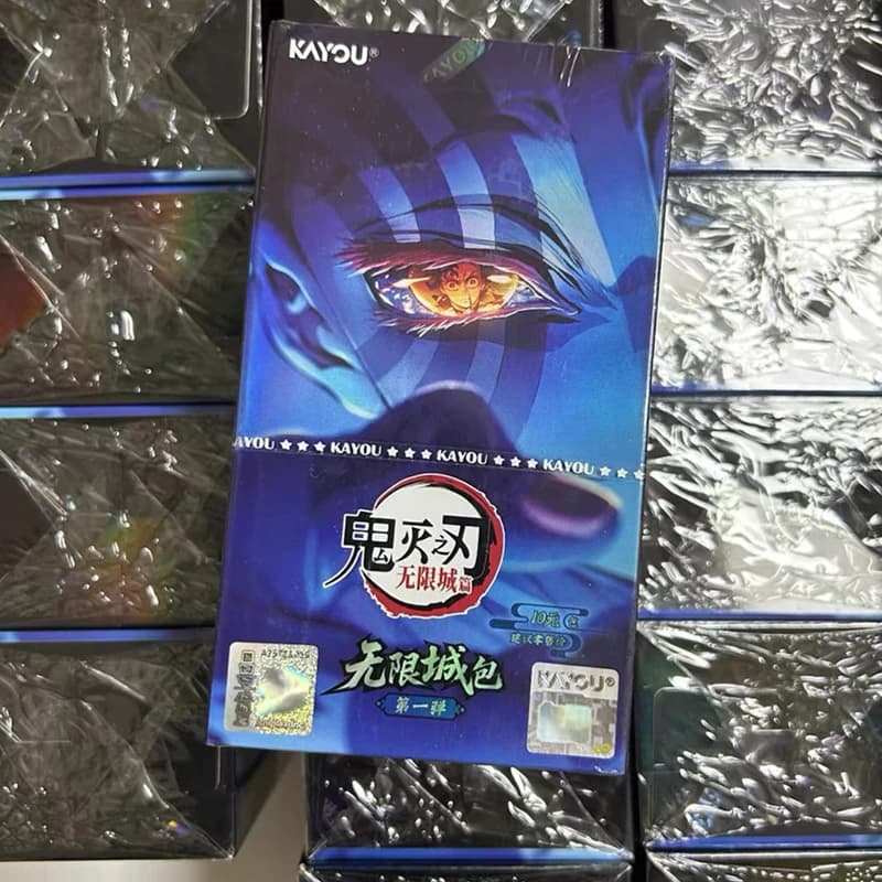 Kayou Genuine Demon Slayer Blind Box Infinite Castle Arc Carte Collezionabili Tanjirou Nezuko Kanroji Anime Periferiche Regalo Giocattoli