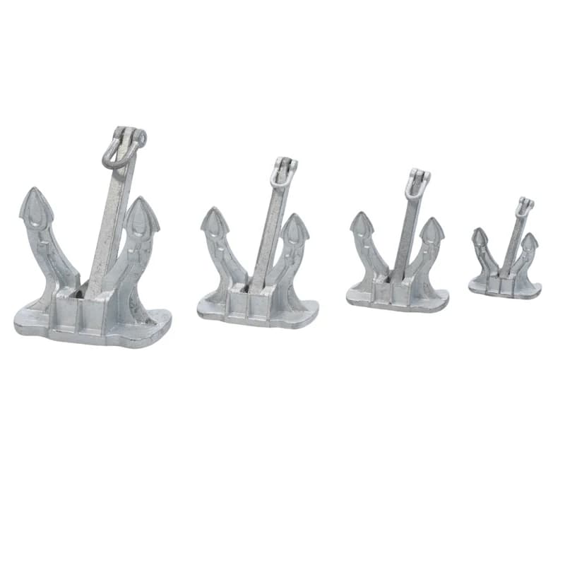 1PCS RC Barca Nave Modello Spek Anchor 73x41x22mm 55x31x18mm Accessori di ancoraggio in lega metallica per parti di assemblaggio di simulazione fai da te
