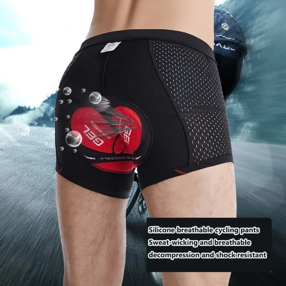 Cycling shorts with 5D gel padding 5D breathable cycling shorts comfortable shockproof for bicycle Performance shockproof