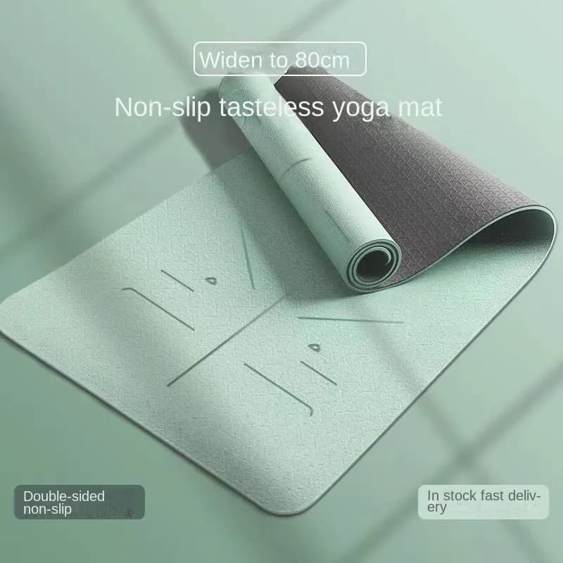 Tpe allargato Yoga addensato antiscivolo danza ginnastica domestica muto ammortizzante sport corda per saltare tappetino difetto minore