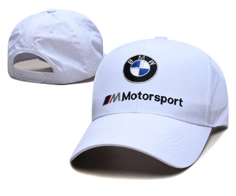 Sunshade Cap Racing Duck Tongue Hat Car Emblem Embroidery Sunscreen Team Baseball Car interior sticker For BMW M M2 M3 M5 M6 E36