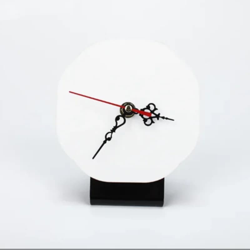 10Pcs Sublimation Blank MDF Wooden Wall Clock DIY Photo Print Living Room Kitchen Home Decoration Gift