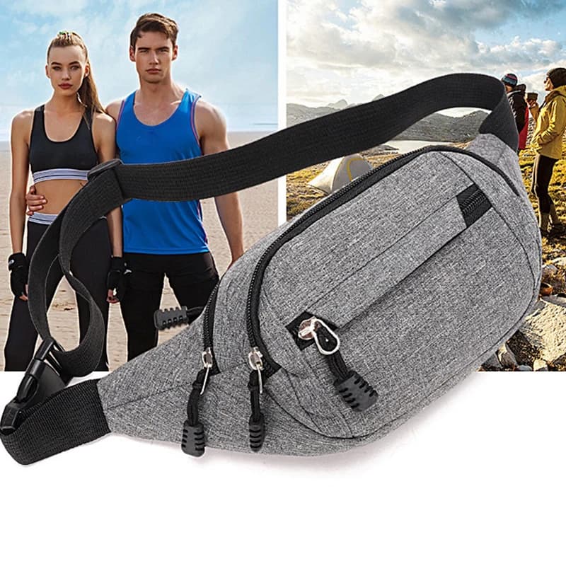 Mens Fashionable Pocket Womens Crossbody Running Waist Cloth Sports Chest Belt Back Cycling Walking Wallets Phone Bag Large