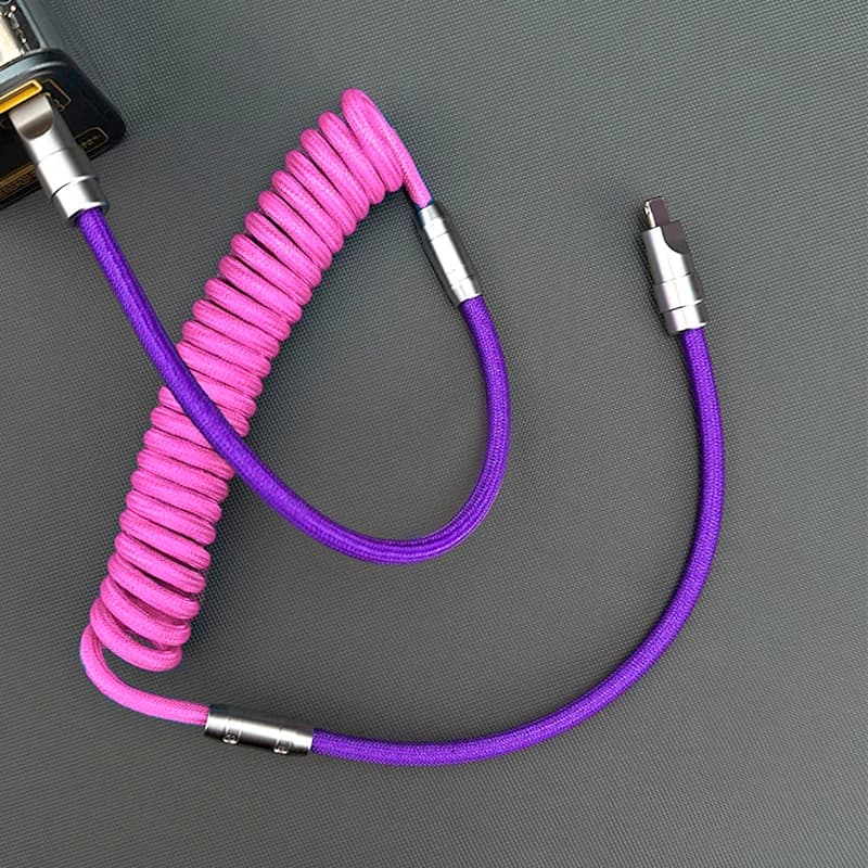 1PC 100W 5A Super fast charging cable from type C to type C for Huawei Honor Xiaomi Redmi POCO Samsung USB Spring Charger C Data line
