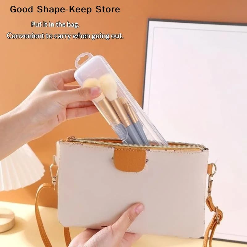 Contenitore in Plastica per Dentifricio, Scatola Porta Spazzolino Trasparente, Organizzatore da Viaggio Portatile