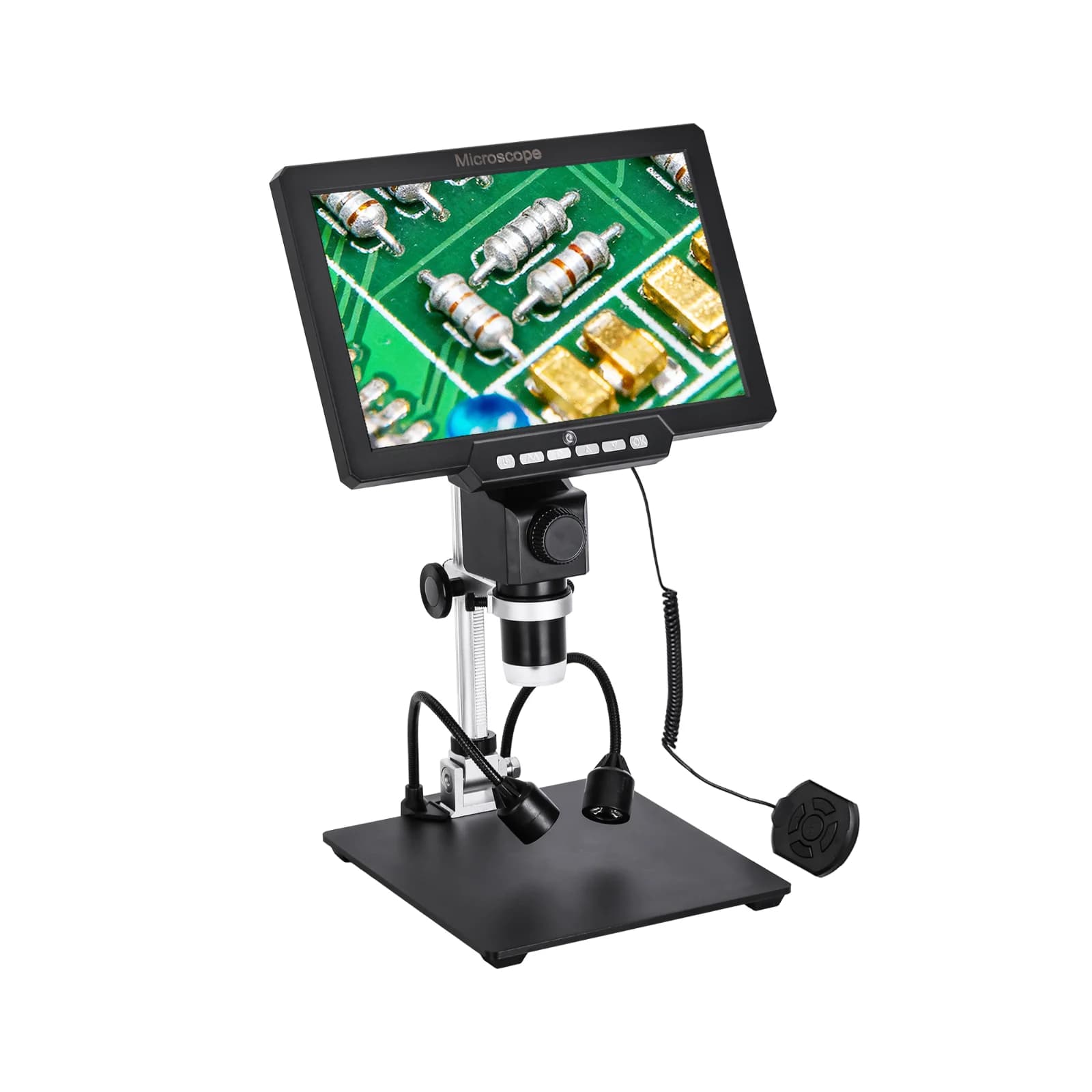 Microscopio digitale G2000 da 10,1 pollici 1080P FHD 2000X Ingrandimento 12MP Messa a fuoco ultra precisa Microscopi per saldatura per ispezione LCD
