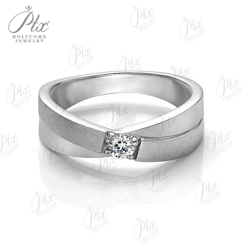 Moissanite per uomo Anelli da dito da donna originali in argento sterling 925 Migliori regali 2025 Ciondoli per feste di pietre preziose di lusso Matrimonio