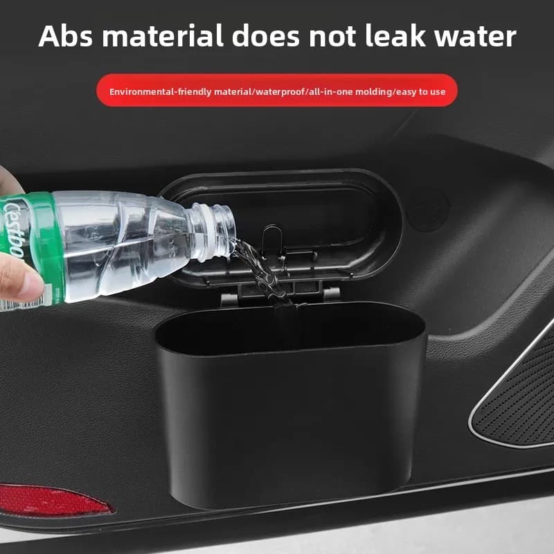For Nissan N7 Leaf Murano 2025 Car Clamshell Trash Bin Multipurpose Organizer Case Leak-proof Hanging Mini Trash Can Accessories