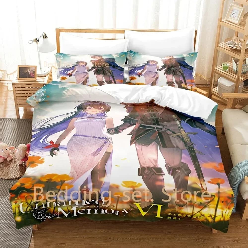 Set di Biancheria da Letto Senza Marchio, Disponibile in Varie Misure, per Adulti e Bambini, Set Copripiumino e Lenzuola 3D Anime