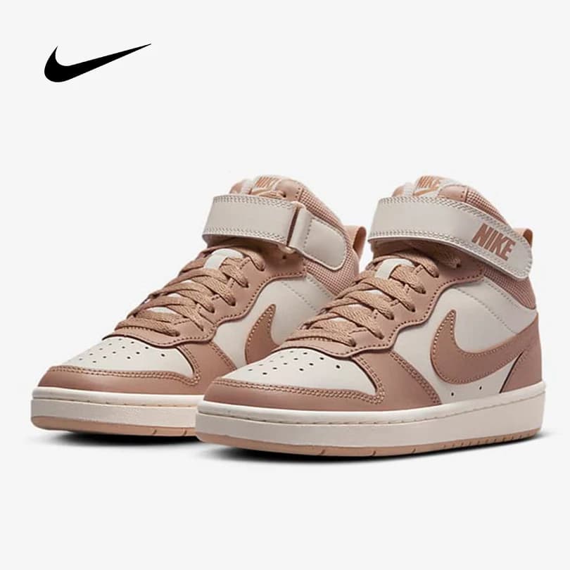 Nike Unisex Youth Court Borough Mid 2 Sneakers casual da esterno con cinturino in velcro CD7782-125