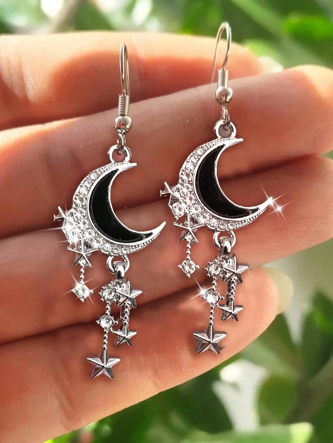 2 orecchini gotici con perline a forma di pipistrello rosso e nero, gioielli vintage scuri per Halloween