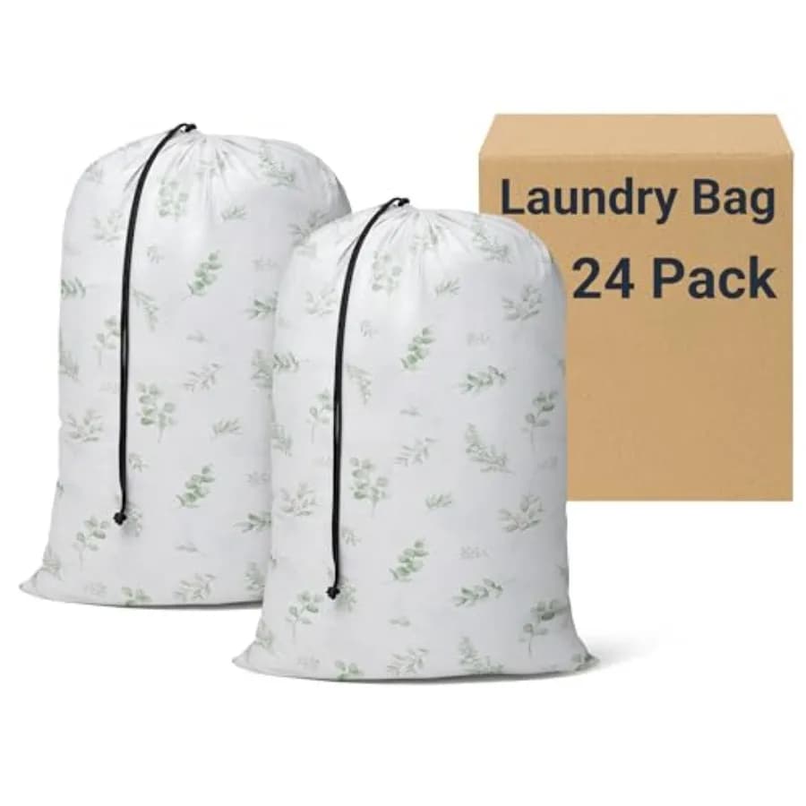 Set di 24 Sacchi per Bucato da Viaggio Extra Large Lavabili, Organizzatore per Vestiti Sporchi Resistente per Dormitori Universitari, Hotel, Campeggio, Casa