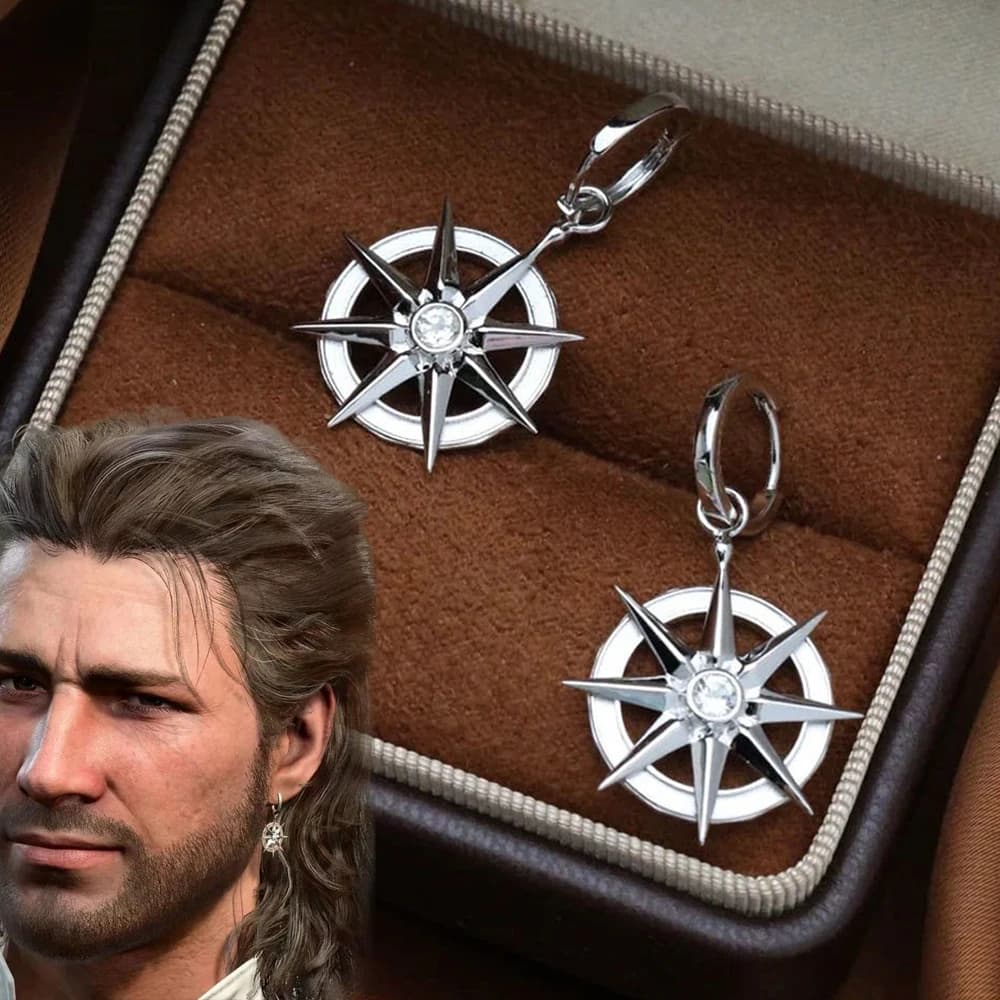 Orecchini Cosplay Gale Dekarios di Baldur's Gate 3, Pendenti Unisex a Stella di David, Gioielli Punk Gotici
