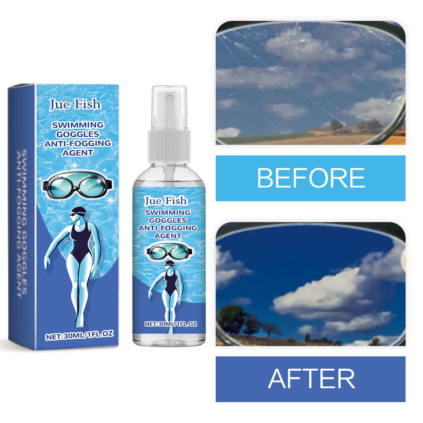 Detergente per lenti Spray occhiali da sole antigraffio olio detergente per impronte digitali occhialini da nuoto antiappannamento soluzione per la pulizia degli occhiali