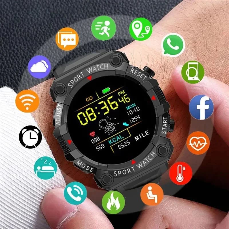 New Smart Watch Man Woman Heart Rate Blood Pressure Monitor Bluetooth Smartwatch Fitness Tracker Sports Watch for Android Ios