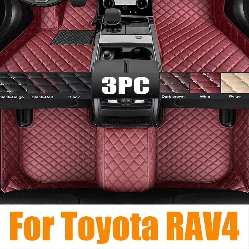 Original Car Special Baule Posterior Zerbino Tray for Toyota RAV4 XA30 Vanguard 2006 ~ 2012 2007 TPE Waterproof Floor Pad Space Liner Carpet