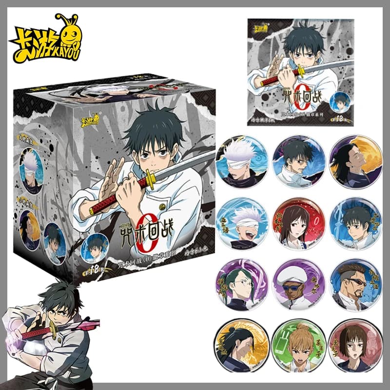 Nuovo Distintivo in Latta Jujutsu Kaisen 0 Movie Gojo Satoru, Spilla Anime Kayou, Ornamento da Appendere, Giocattoli da Collezione per Bambini, Regalo Squisito