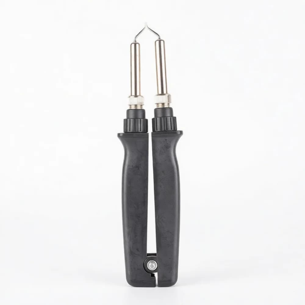 Premium Handle For Gordak 902 Station Soldering Iron Dual Ceramic Heater Core Tweezers Clamp Precision Work Electronic Repair