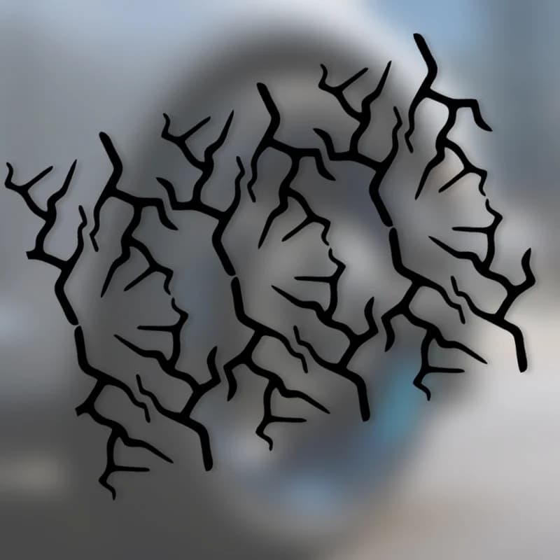 1Set Multi Color Lightning Crack Vinyl Stickers Waterproof Decals For Motorcycle Scooter Bike Wheel Helmet Frame Modification