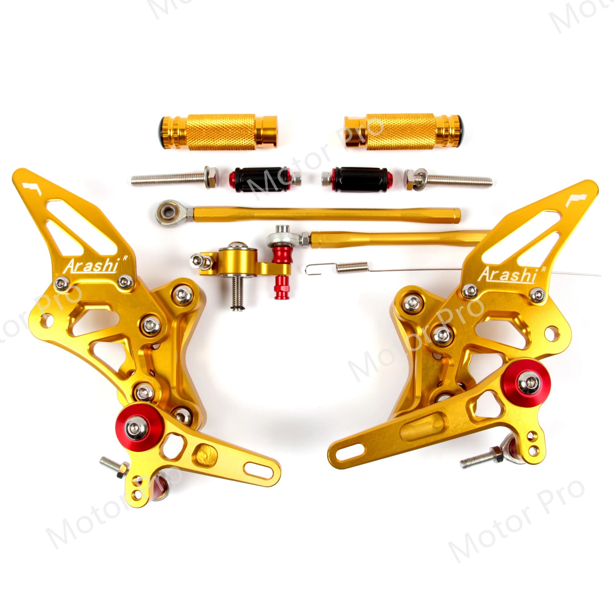 Poggiapiedi regolabili per Ducati 848 2008 2009 2010 Accessori moto Pedane Resto Rearset in alluminio CNC 848 EVO 2011-2013