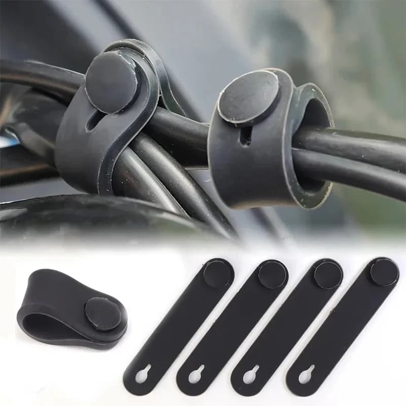 3/5/10PCS Motocross Motorcycle Brake/Clutch Cable Rubber Harness Ties Cable Tension Tape Cable Tie Rubber Binding Rubber Ring