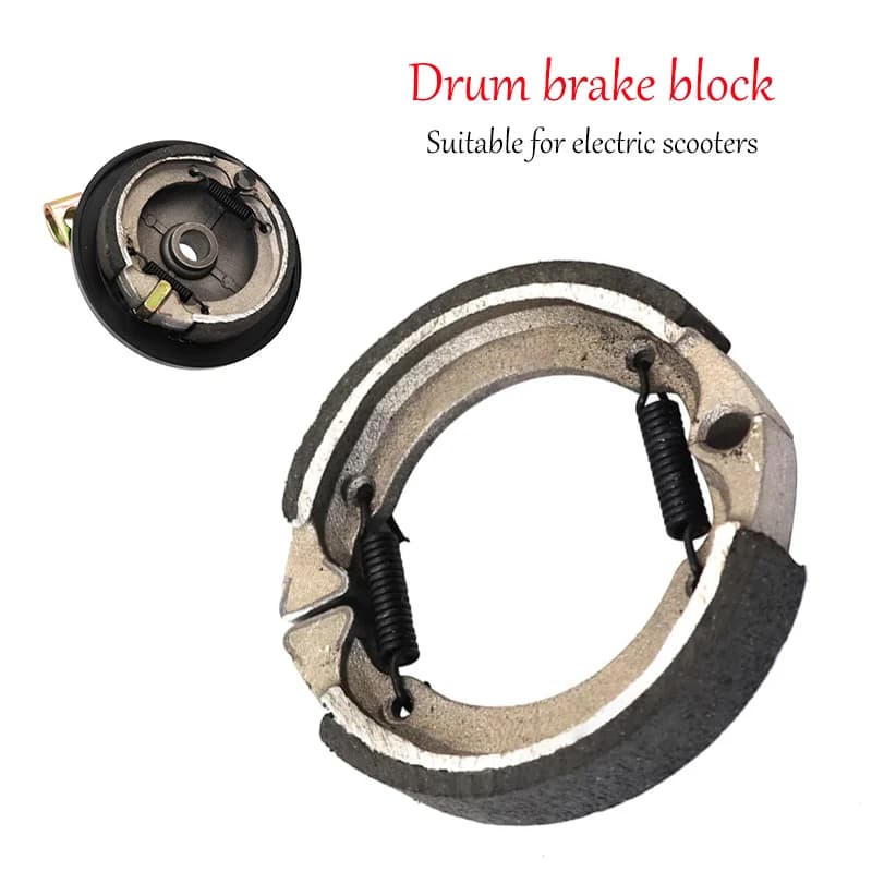 Expandable Drum Brake Pads for Zero 8 9 Dualtron Electric Scooter Rear Wheel Brake Drum Brake Motor Brake Cover Accessories