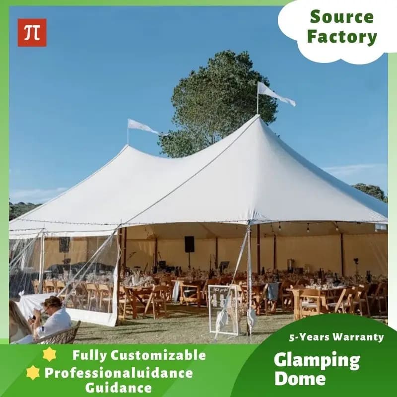 Tenda per Eventi di Lusso per Esterni: Tenda a Palo per Hotel, Campeggio, Team Building, Feste, Ristoranti, Resort, Matrimoni e Eventi all'Aperto