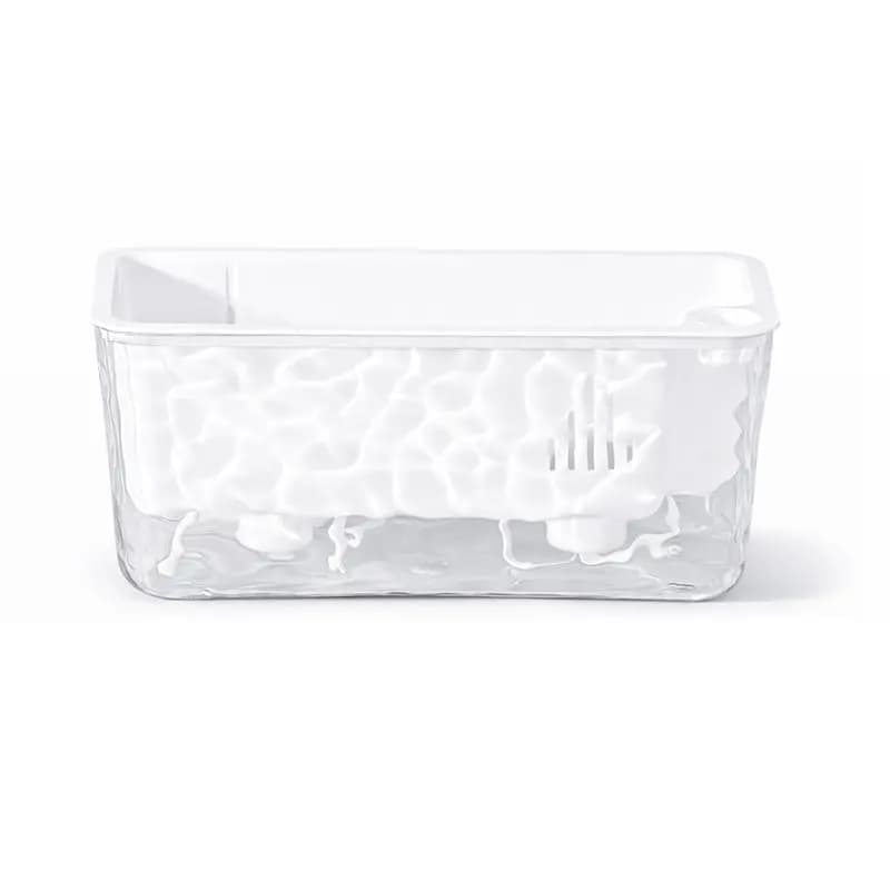 AT44-Self-Watering Rectangular Plant Pot With Drainage Hole, Houseplant Container Suitable For Windowsills, For Succulents, Flow