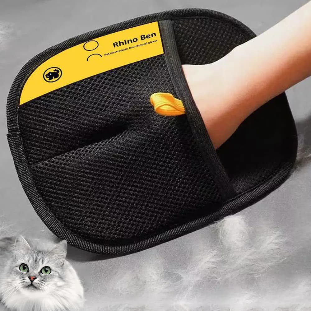 Nuovi Guanti per Toelettatura Animali, Spazzola Antistatica per Rimozione Peli di Cani e Gatti da Divani, Tappeti e Vestiti