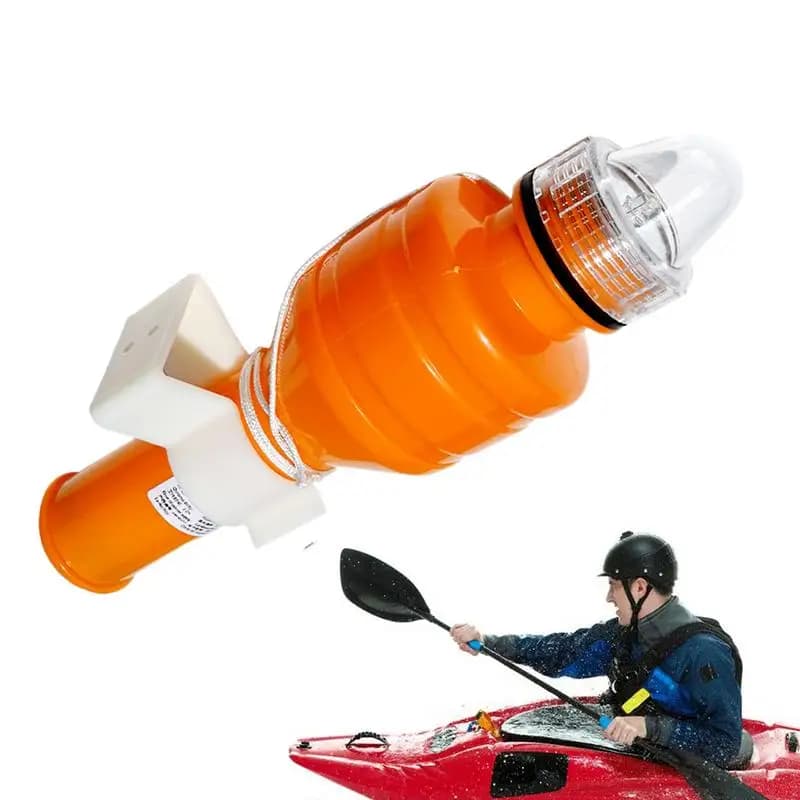 Lampada di segnalazione visiva elettronica galleggiante con bastone lampeggiante a LED con luce LED ad alta visibilità per kayak da barca