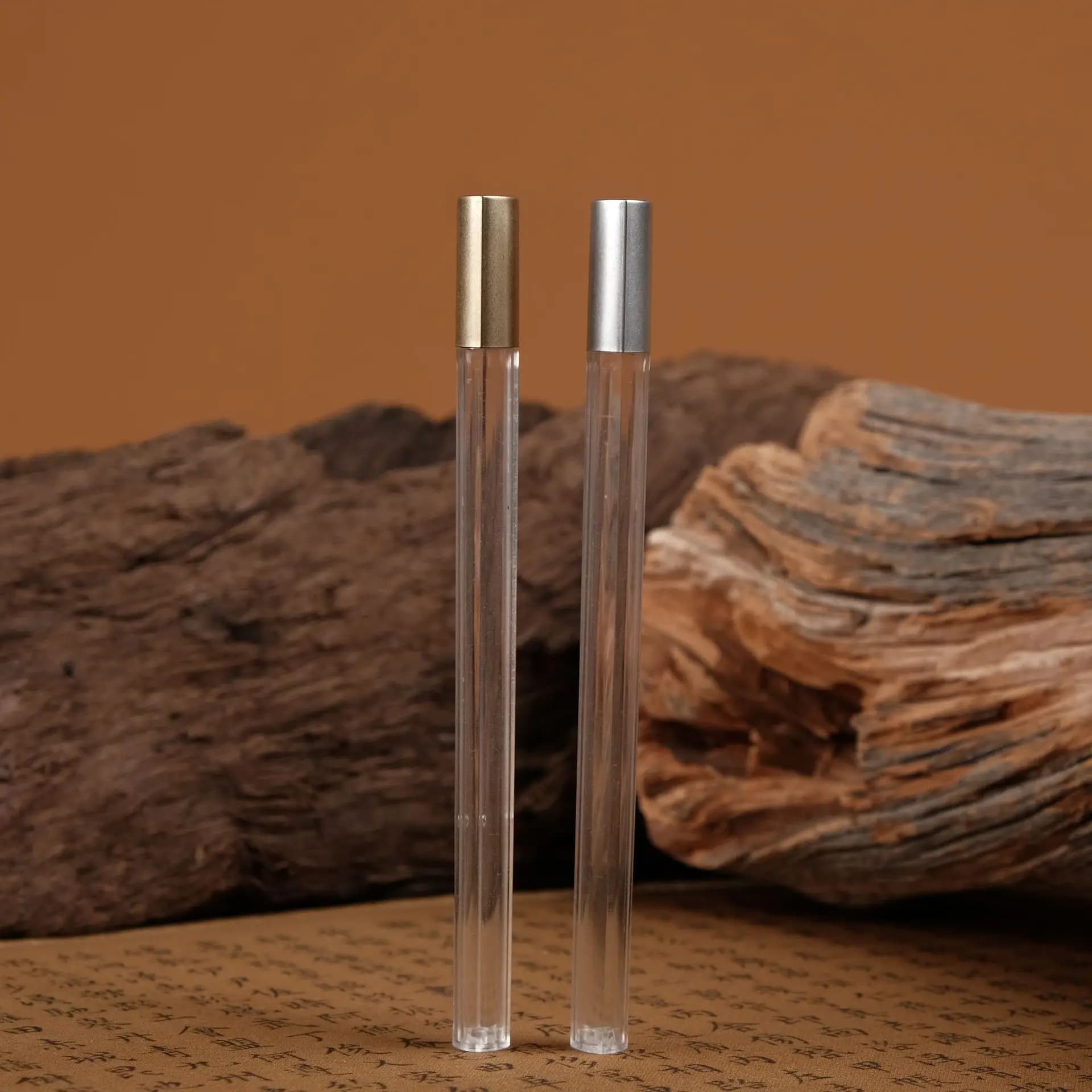 300 pz 1g bastoncino di incenso tubo acrilico trasparente inalatore sigillo titolare fragranza contenitore di plastica bastoncini di botte