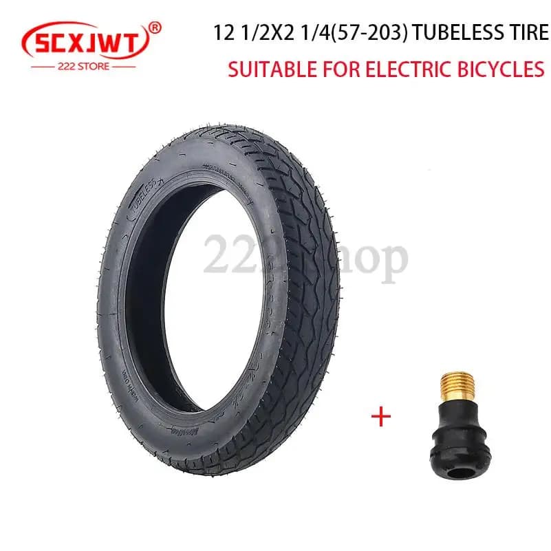 12 inch 12 1/2x2 1/4 ( 57-203 ) Vacuum Tire for Electric Scooters and E-Bike 12 Inch Wheel Tyre