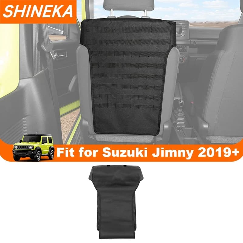 SHINEKA coprisedile per auto borsa portaoggetti posteriore per Suzuki Jimny 2019 2020 2021 2022 2023 2024 Up Stowing Tidying Organizer accessori