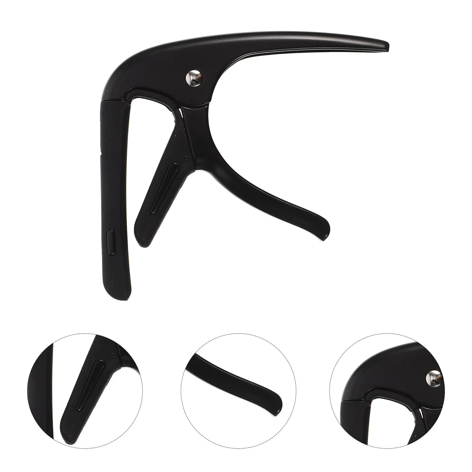 1Set Guitar Capo and Picks Professional Multi-Function Tone Modified Clamp for Folk Electric Acoustic Guitar Ukulele Beginners